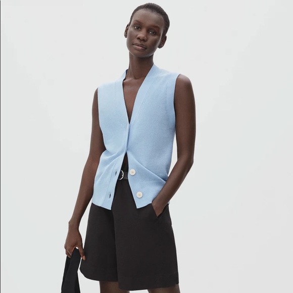 Everlane Jackets & Coats Everlane The Cottonmerino Sweater Vest